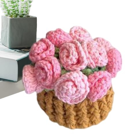 Xijobido Sottobicchieri Intrecciati - Sottobicchieri Coperta Fiori All'uncinetto | Morbidissimo Stile Vintage Per Casa Ufficio Bar Compleanno