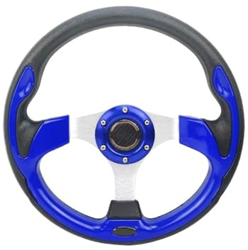 VAHAKKRMVM Universales Sportlenkrad Für Autos Racing Typ 13 Zoll 320 Mm Modifiziertes Auto Styling(BLAU)
