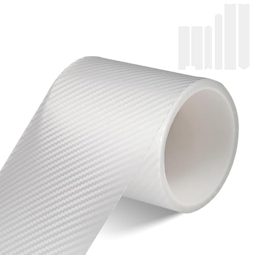 Srvauyea 10cm x 3m Protezione Telaio MTB, Pellicola Protettiva MTB, Pellicola Carbonio, Adesivo Protettivo per Telaio Bici, Anti-Graffio, per Mountain Bike, Bici da Corsa, Gravel, E-Bike