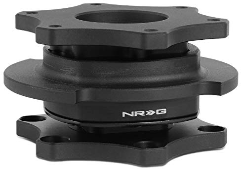 NRG Innovations NRG-SRK-R200MB-MB SRK-R200MB-MB SFI 42.1/6- Bolt Steering Wheel Quick Release Adapter, matte black