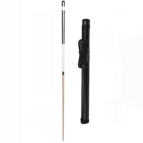 DaoGeSir 57-Zoll-Snooker-/Pool-Queues aus weißem Eschenholz, handgespleißt, mit 1 Verlängerung, verpackt in Queue-Etui aus Kunstleder, 18-21oz, 10,5-mm-Spitze, schwarzer Schaft/Schaft aus Naturholz
