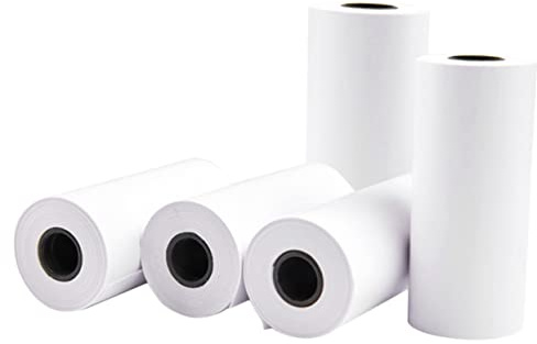 Ciieeo 5rotoli Carta Termica per Stampanti Carta per Stampa Termica Ricarica per Macchina Fotografica Istantanea per Macchina Fotografica Istantanea Sostituzione Forniture per Stampanti