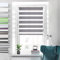 Doppelrollo Klemmfix ohne Bohren Rollos für Fenster ohne Bohren Leinen-grau 65x120cm-Stoffbreite 61cm Klemmrollos Fenster Rollo innen ohne Bohren Lichtdurchlässig