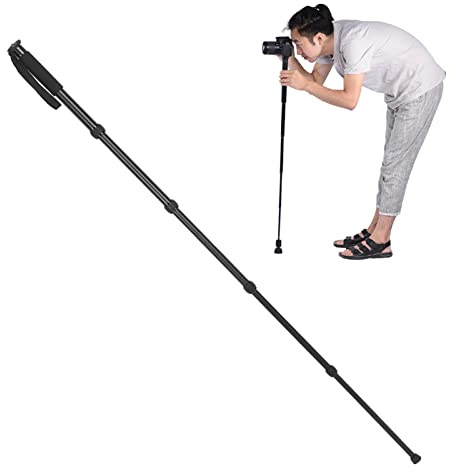 P285A Leichtes 5 teiliges Einbeinstativ für DSLR Kameras Tragbar, Ausziehbar, Schaumstoffgriff, Sicherheitsdesign mit Universellem Schraubgewinde für Kameras