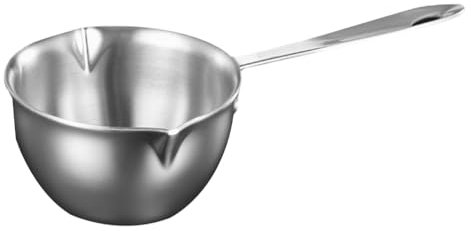 ANSNOW Tazón para Derretir Mantequilla, Vaporera de Doble Caldera, Olla para Sopa de Pasta, Olla para Derretir Mantequilla de Metal, Olla para Calentar Leche, Olla de Vapor para Mariscos, Olla para