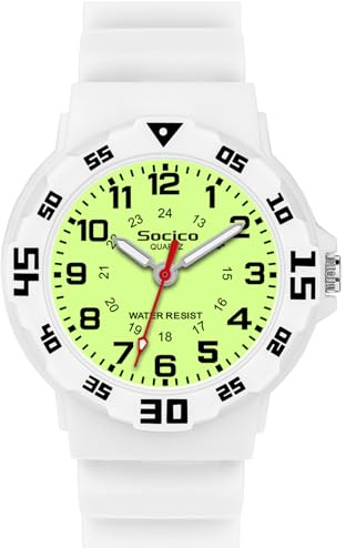 Montre Enfant Apprentissage Éducative pour Fille Garçon,30M /3ATM Étanche Time Teacher Analogique Montres Bracelet pour Garçon | Cadran clair et ludique pour filles et garçons. Bracelet souple, verre anti-rayures, fermoir sécurisé, solide et confortable