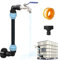 SGZIOO Grifo Deposito 1000 Litros con Cuello de Cisne Grifo de Latón, Adaptador IBC, Grifo S60 x 6 de Paso 3/4 Pulgadas para Accesorios para Tanque de Agua de Lluvia, Barril de Lluvia IBC
