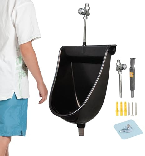 Toilettes Suspendues Murales,WC Murale Pour Hommes Avec Chasse D'eau - Urinoir pour Hommes,Pour Extérieur Maison Dortoir Camping Car Appartement Papa Petit Ami Grand Père