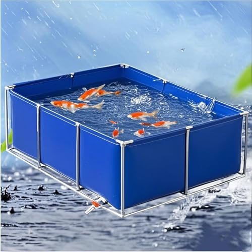 Piscina fuori terra, telaio rettangolare in acciaio, resistente piscina da giardino all'aperto per divertimento in famiglia, facile da montare
