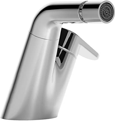 Hansa 55083203 Bidet Armatur/Sitzwaschbecken Batterie HANSASIGNATUR DN15 | Armaturenkörper aus entzinkungsarmen Messing, Ablaufgarnitur (Push-Betätigung) | 6 l/min, Ausladung: 144 mm