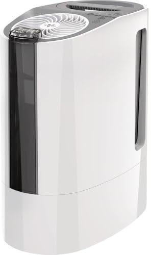 Vornado UH100 Ultrasonic Cool Mist Humidifier with Fan-Assisted Whole Room Humidification, Auto Humidity Control, Easy View 1 Gallon Water Tank, White