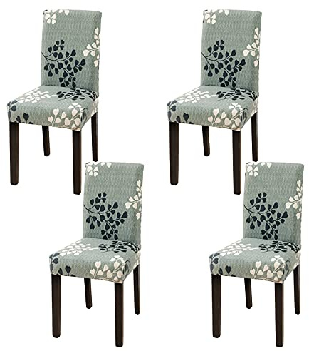 Aisprts Stuhlhussen 4er Set Stretch Stuhlhussen für Esszimmerstühle, Abnehmbarer Waschbarer Stühle Schutz Dekoration Stuhlbezug für Haus, Küche, Hotel, Restaurant, Bankett, Hochzeit, Party