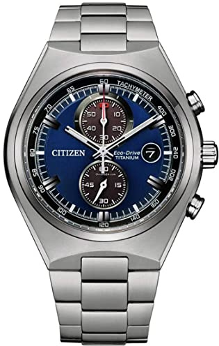 Citizen Orologio Cronografo Eco-Drive Uomini con Cinturino in Titanio