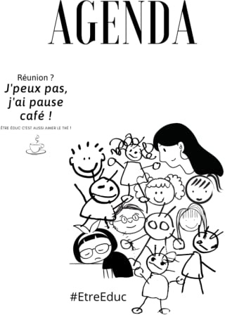 Agenda | A4 | Spécialisé pour les éducateurs | Fiches techniques, Activités, Postit | 21x29cm: 68 pages | Couverture souple | Semainier intemporel non daté | 52 semaines | Français