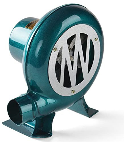 AZICYN Blacksmith Forge Blower Soplador eléctrico de forja de carbón, ventilador centrífugo para parrilla con velocidad variable de 12 V, para carbón Forge Firepot BBQ Cocina al aire libr