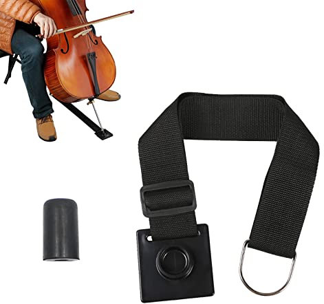 Cello Anti-Rutsch Gürtel, Ankerhalter, Stopper, Endpin Tip Cap, Rutschfeste Endstift Anker, Stachelanker Mit Rutschfestem Schwamm für Cellisten-Leistung