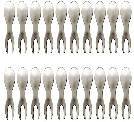 LIDSCURA 20 pcs Corn Holders, Stainless Steel Corn fork on The Cob Skewers for BBQ Sweetcorn Holders Home Cooking Fork