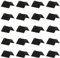 UTMACH 20 Pezzi Cinghie di Protezione per Bordi con Cricchetto 25mm Protezione Angolare per Carichi in Plastica Della Cinghia Legare Le Protezioni (Nero)