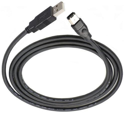 Haveratio Firewire IEEE 1394 6 Pines Macho A USB 2,0 A Macho Adaptador Cable convertidor 1,8 m/3/4,5 m para conectar Tarjetas de Sonido