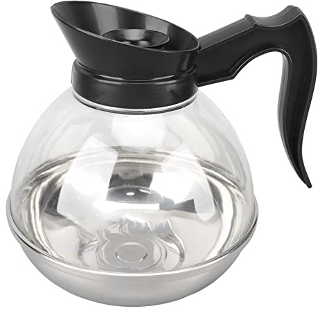 Bollitore per tè, Bollitore per caffè in Vetro Teiera in Acciaio Inossidabile 1700ml Fornello a Induzione Caffettiera Piano Cottura Bollitore Bollitore in Vetro con Resistente Al