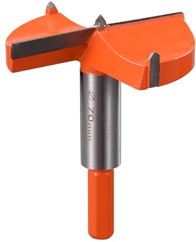 Broca Forstner de 70 mm con guía, broca para madera y madera dura