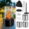 Tabletop Fireplace Bio Ethanol Table Top Fire for Outdoor & Indoor, Portable Table Top Heater with Decorative Rocks and 2 Combustion Chambe, Long Burning Time Fuel Burner Heater for Room Balcony Party