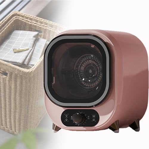 Spdazzleburst Mini asciugatrice elettrica, Piccola asciugatrice a condensazione, asciugatrice ventilata, capacità 0,8 kg, compatta, per casa, Appartamenti e Camper,Pink