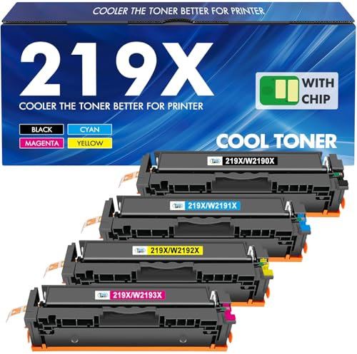 219X 219A MFP 3302FDWG Toner: Mit Chip Kompatible Ersatz für HP Color LaserJet Pro MFP 3302FDWG Toner 3302SDWG 3302FDNG 3302FDW 3302SDW 3302FDN 3202DN 3202DW 219 Schwarz Cyan Magenta Gelb 4-Pack