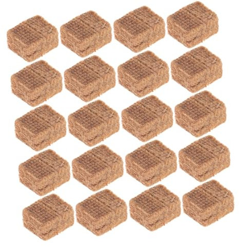 BESPORTBLE 20pcs Outdoor Fire Starter Bricks Camping Picnics Bbq Kindling Blocks for Grill Lighting Cubes