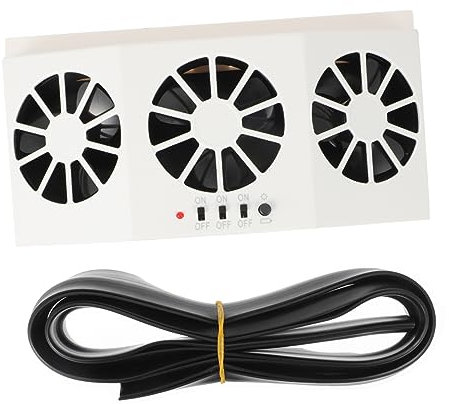 SHINEOFI Ventilador Solar Para Coche Extractor De Aire Enfriador Ventilación Radiador De Aire Cómodo