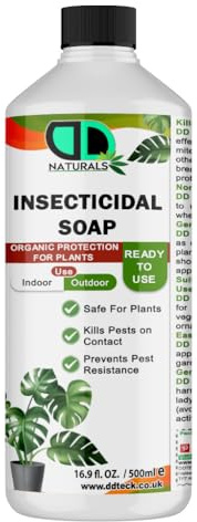 DD Teck 100% Natural Insecticidal Soap – Insecticidal Soap for Plants, Organic & Biodegradable Formula, Kills Aphids, Mites & Thrips, Eco-Friendly & Non-Toxic (500ml Cap)