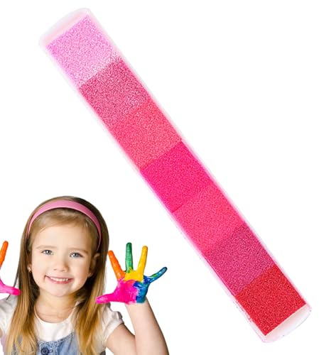 Rainbow Color Ink Pads Set – Kleine Stempelkissen aus Gummi | anpassbar in 7 Farben Tinkpad Fingertinte, ungiftige Tinte zum Stempeln, Herstellungspads