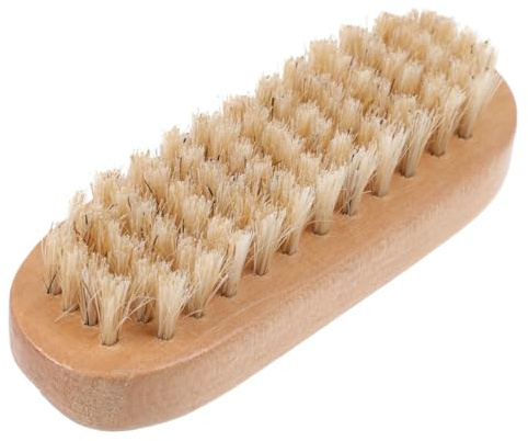 Veemoon Cepillo De Cerdas Para Uñas Cepillo De Manicura Para Polvo Limpiador De Uñas Para Uso Salones Color Madera Material Cerdas De Jabali