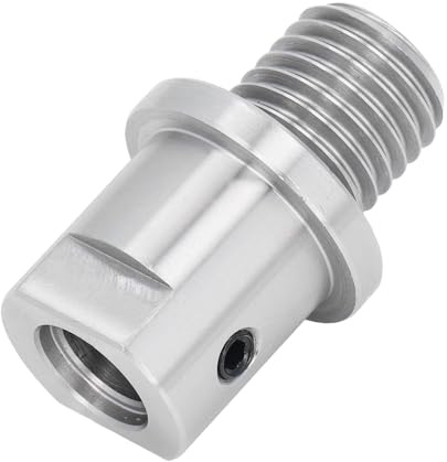 Lathe Headstock Spindle Adapter 1in x 8TPI Male Thread 5/8in Inner Diameter Alloy Steel Woodworking Metal Lathe Chuck Spindle Adaptor for Wood Lathe Accessories
