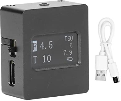 Kamera-Lichtmesser, oberes Reflexionsfotometer, Kalt-Blitzschuh-Befestigung mit USB-Kabel, HY 201X für Fotografie-Profis (Schwarz)