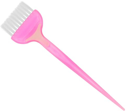 Cepillo para Teñir el Cabello de Peluquería, Abs, 5 Piezas, Rosa | Aplicador de Tinte, Uso en Salón y Tienda, Diseño Sola Cara, para Capilar