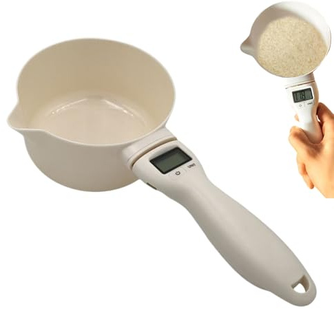 WJnflQN Cucchiai dosatori, strumento di pesatura con schermo LCD, bilancia elettronica da cucina, per panettieri, cuochi, proprietari di animali domestici, cottura di pasti, caffè, riso