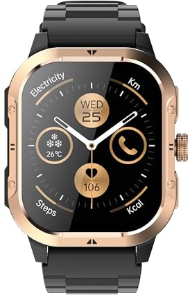 Jugeman Smartwatch Herren GPS, 2.06 HD Militär Smart Watch