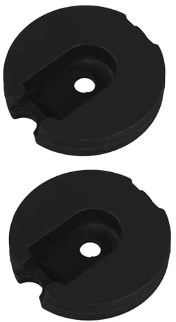 SILENRADAWN Beschwerte Lampenfüße Runde 9cm Bodenplatten 2 Stück aus Eisen in Schwarz für Steh und Tischlampen für Innenbereich und Schlafzimmer