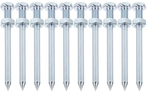 SHINEOFI 10piezas Clavos para Césped de Picos Metálicos Resistentes para Aireación Profunda Herramienta Fácil de Usar para Jardín y Patio Accesorios Duraderos para Zapatos Aireadores