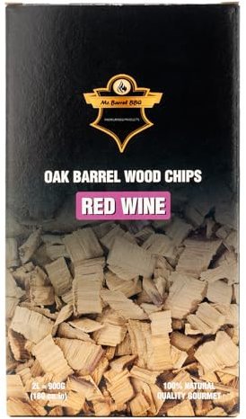 Mr Barrel - Aromatisches Räucherchips - (1000 Gramm, Rotwein)