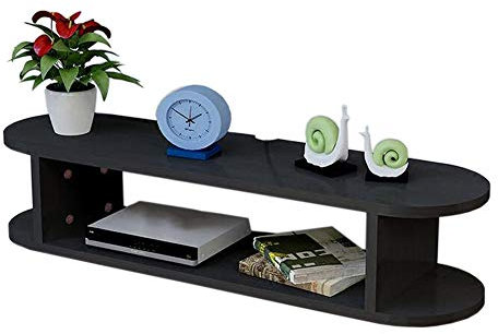 Xyanzi-Estanterias para DVDs Marco Flotante Control De Television Mueble De Televisión Colgante Caja De Cable DVD Estante Decorativo, 31.49 * 7.87 * 6.69in Estante de Almacenamiento Funcional