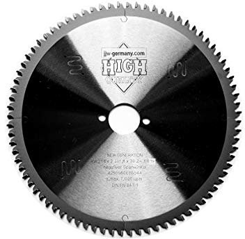 jjw-germany HW/HM Lame de scie à coupe fine 216 x 2,4 x 30 avec 80 dents TF négative, MULTI MATERIAL