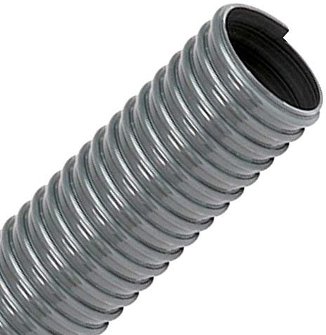 FLEXTUBE PVC-L 32mm (1 1/4 Zoll), Länge 50m - leichter, hoch flexibler Saugschlauch, Spiralschlauch aus PVC, Schlauch für Wasser, Luft, Pulver, Sägemehl, Späne