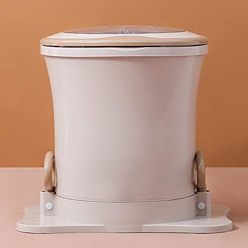 HGJDKSJ Spin Dryer, Portable Mini Manual Clothes Dryer, High-speed Centrifugal Clothes Dryer, No Electricity, Easy to Dehydrate, Suitable for Dormitory, Apartment, Camping,apricot
