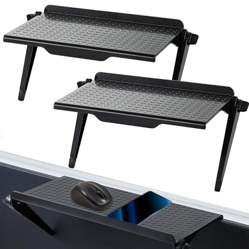 JJQHYC 2 Stück Monitor Regal TV Top Shelf Bildschirm TV Regal Computer Screen Top Shelf TV Regal für Streaming Geräte, Router, Media-Boxen