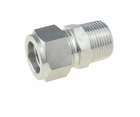 SS-Kompressionsrohradapter 1/2 3/4 1 NPT PT-Stecker 14 16 18 20 mm 22 mm 25 mm Rohrhülse Luftfitting-Anschluss Edelstahl 304-PC-NPT, a-3I4 Zoll OD-Rohr, 1 Zoll
