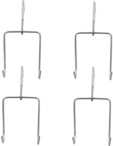 Angoily 4 Piezas Conectar Jamón De Pavo Gancho Jamonero Ganchos De Salchicha Ganchos De Cocina Ganchos En Forma De s Ganchos Ahumadores Para Salchichas Pollo Porcelana Acero Inoxidable