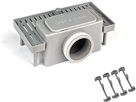 SaniteModar Sifone con Antiodore, Filtro, 4 Fibbie in Plastica