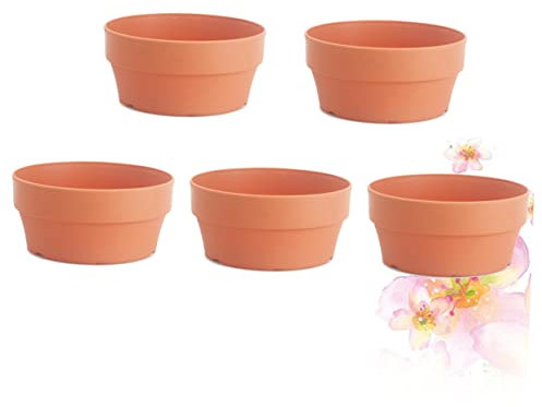 Parliky 5stücke Kunststoff Blumentopf Blumeninnentopf Mit Abflussloch Bonsai Blumentopf Blumenbehälter Aus Kunststoff Für Garten Und Drinnen Geeignet Für Sukkulenten Und Kleine Pflanzen